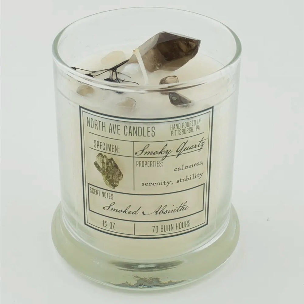 Hand Poured 12oz. Smokey Quarters Candle